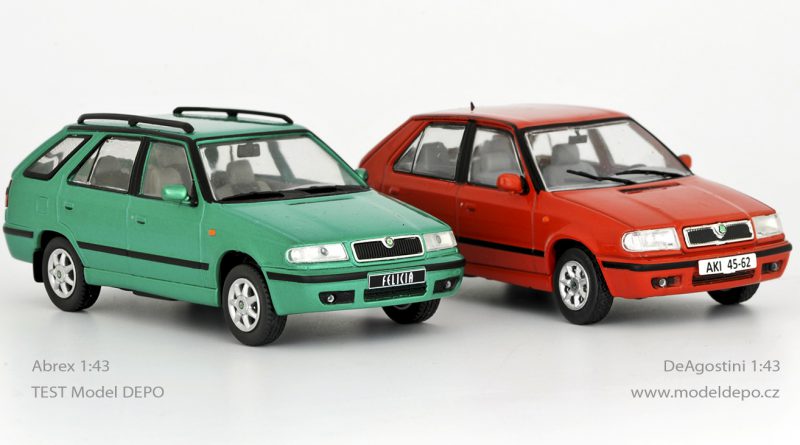 TEST: Nová řada modelů „1998 Škoda Felicia Combi – 1:43“ od Abrexu. Felicie od DeAgostini vedle nich vypadají jako hračky